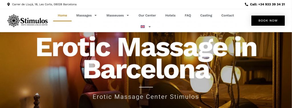 erotic massage center in Barcelona